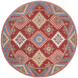 Safavieh Aspen 7'-0" x 7'-0" Rug in Red / Blue