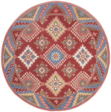 Safavieh Aspen 7'-0" x 7'-0" Rug in Red / Blue