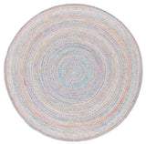 Safavieh Braided 6'-0" x 6'-0" Rug in Yellow / Grey