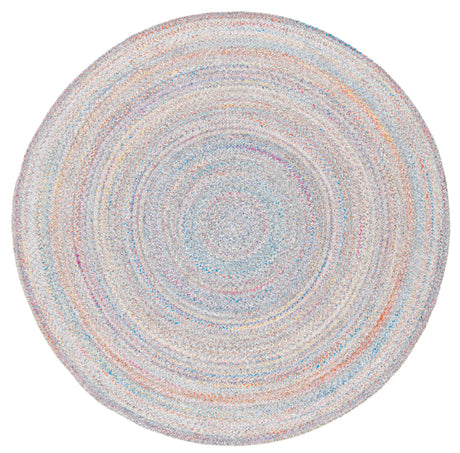 Safavieh Braided 6'-0" x 6'-0" Rug in Yellow / Grey