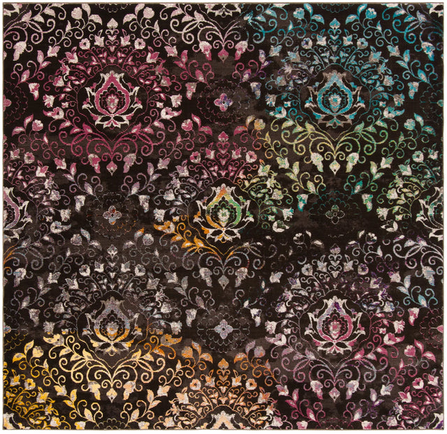 Safavieh Aria 6'-5" x 6'-5" Rug in Brown / Multi