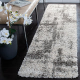 Safavieh Hudson Shag 2'-3" x 10'-0" Rug in Ivory / Grey