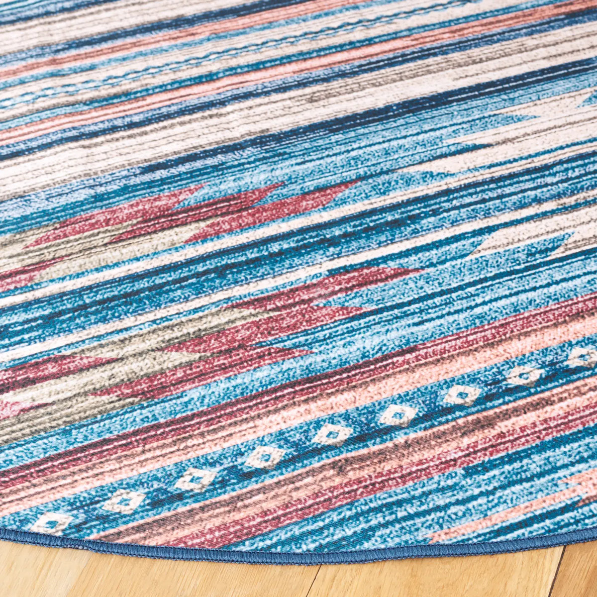 Safavieh Arizona 6'-0" x 6'-0" Rug in Blue / Rust