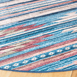 Safavieh Arizona 6'-0" x 6'-0" Rug in Blue / Rust