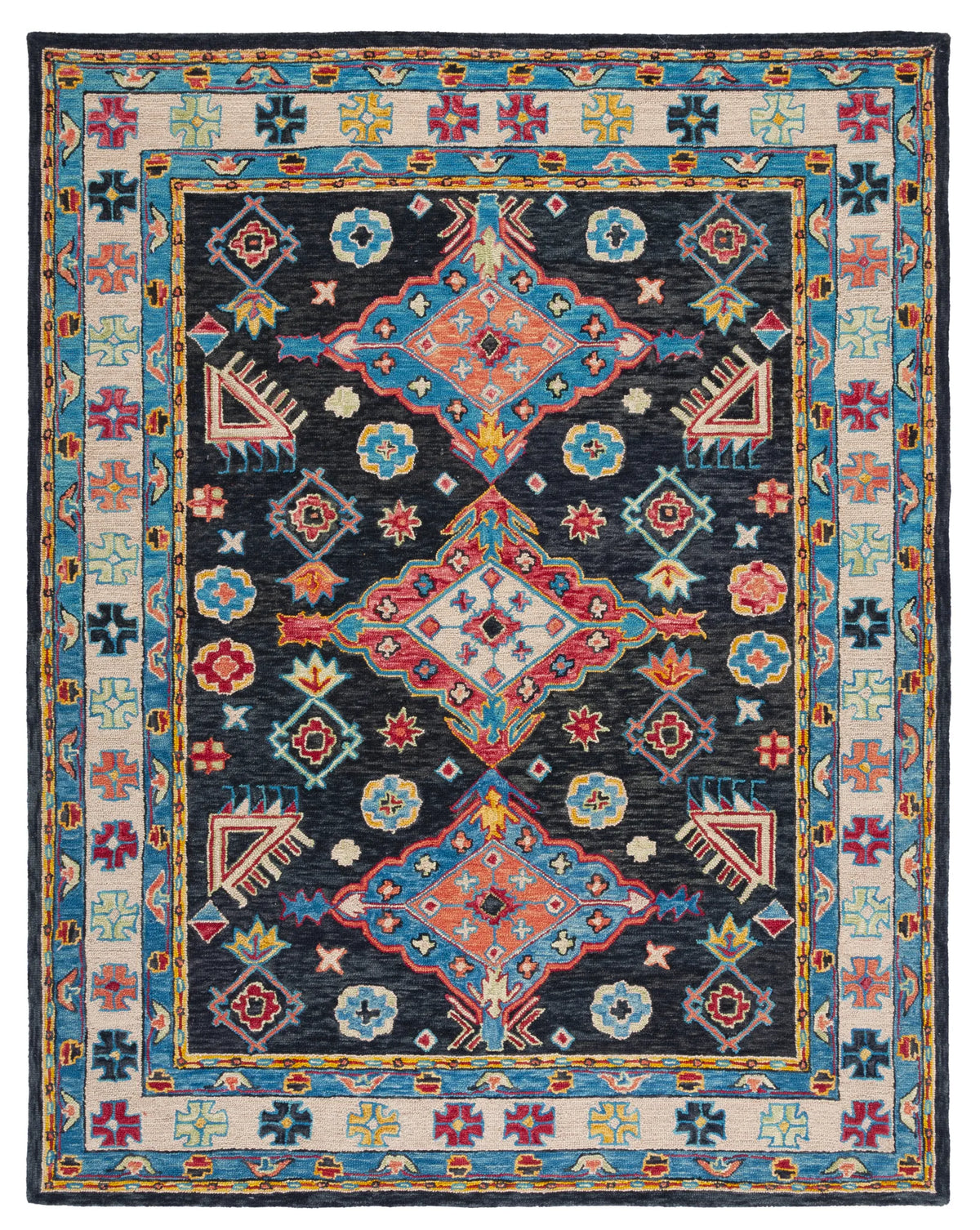 Safavieh Aspen 10'-0" x 14'-0" Rug in Charcoal / Blue