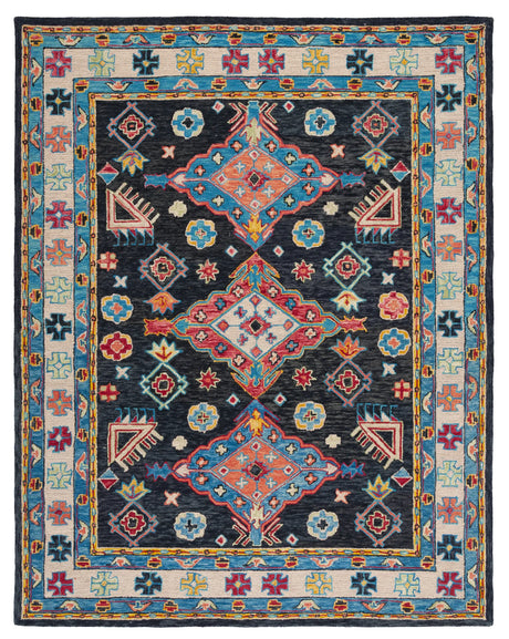Safavieh Aspen 10'-0" x 14'-0" Rug in Charcoal / Blue