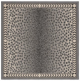 Safavieh Courtyard 6'-7" x 6'-7" Rug in Grey / Black
