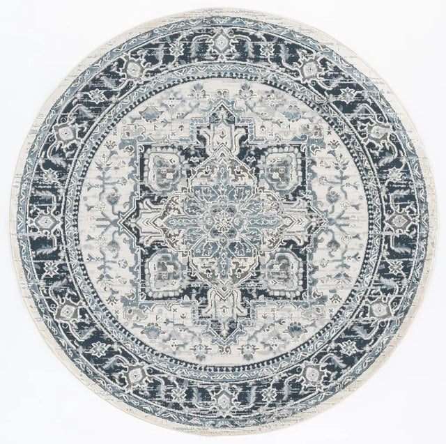 Safavieh Cameron 6'-7" x 6'-7" Rug in Blue / Grey