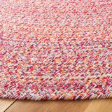 Safavieh Braided 5'-0" x 5'-0" Rug in Pink / Yellow