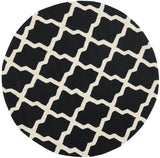 Safavieh Cambridge 6'-0" x 6'-0" Rug in Black / Ivory