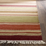 Safavieh Striped Kilim 4'-0" x 6'-0" Rug in Red
