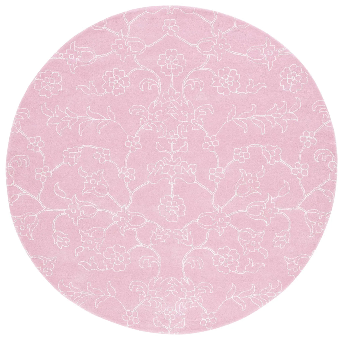 Safavieh Fifth Avenue 7'-0" x 7'-0" Rug in Pink / Ivory
