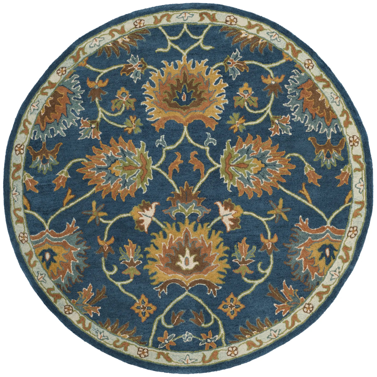 Safavieh Heritage 6'-0" x 6'-0" Rug in Navy