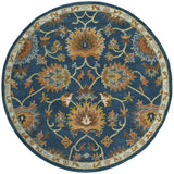 Safavieh Heritage 6'-0" x 6'-0" Rug in Navy