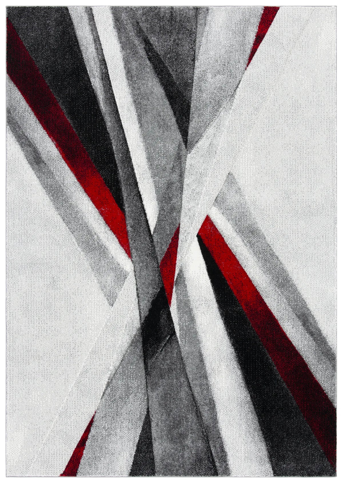 Safavieh Hollywood 4'-0" x 6'-0" Rug in Grey / Red