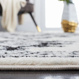 Safavieh Tulum 4'-0" x 6'-0" Rug in Ivory / Black
