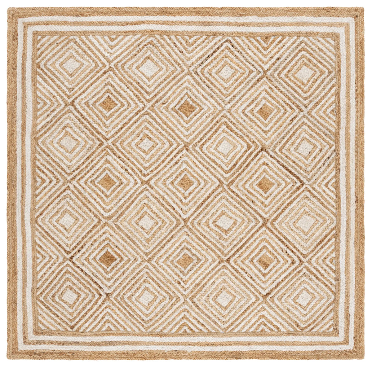 Safavieh Natural Fiber 6'-0" x 6'-0" Rug in Natural / Ivory
