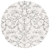 Safavieh Fifth Avenue 7'-0" x 7'-0" Rug in Ivory / Black