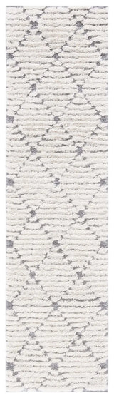 Safavieh Hi-Lo Shag 2'-2" x 8'-0" Rug in Grey / Beige