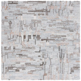 Safavieh Abstract 6'-0" x 6'-0" Rug in Grey / Brown