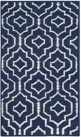 Safavieh Dhurries 2'-6" x 4'-0" Rug in Navy / Ivory