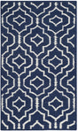 Safavieh Dhurries 2'-6" x 4'-0" Rug in Navy / Ivory