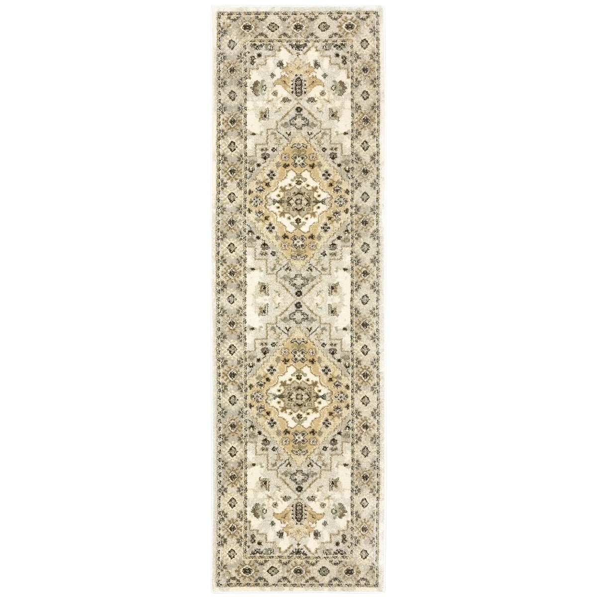Oriental Weavers Sphinx Florence 4332X Beige/ Grey Rugs - runner