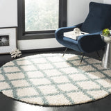 Safavieh Sgd-Dallas Shag 6'-0" x 6'-0" Rug in Ivory / Seafoam