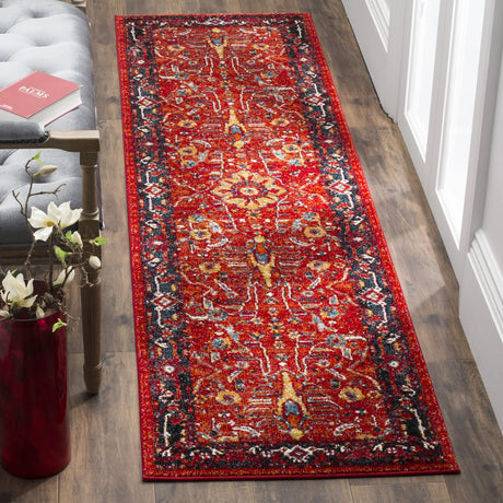 Safavieh Vintage Hamadan 2'-3" x 10'-0" Rug in Orange / Navy