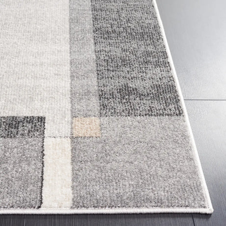 Safavieh Phoenix 500 4'-5" x 6'-5" Rug in Light Grey / Beige Charcoal