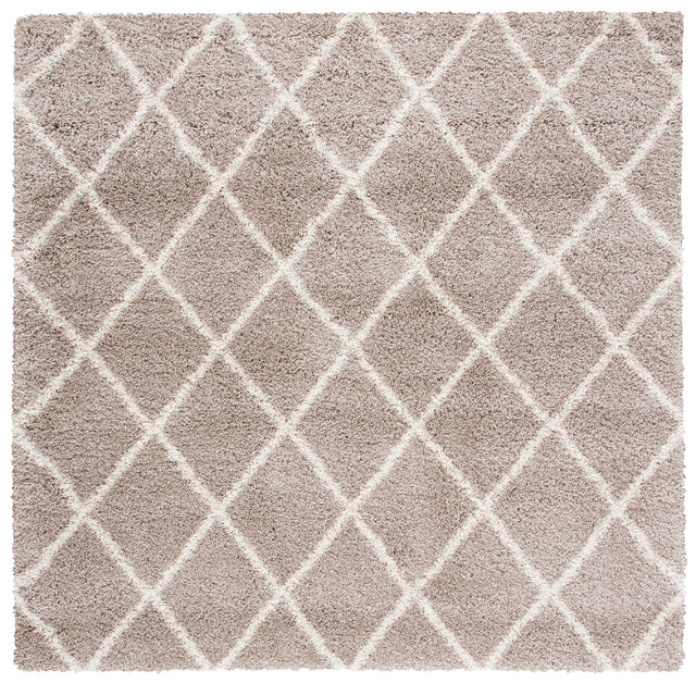 Safavieh Hudson Shag 7'-0" x 7'-0" Rug in Beige / Ivory
