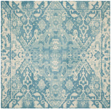 Safavieh Restoration Vintage 6'-0" x 6'-0" Rug in Light Blue / Ivory