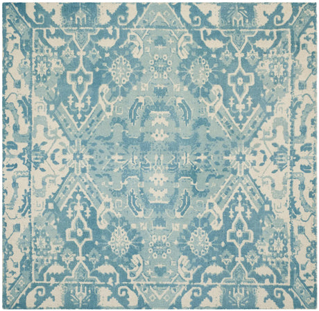 Safavieh Restoration Vintage 6'-0" x 6'-0" Rug in Light Blue / Ivory