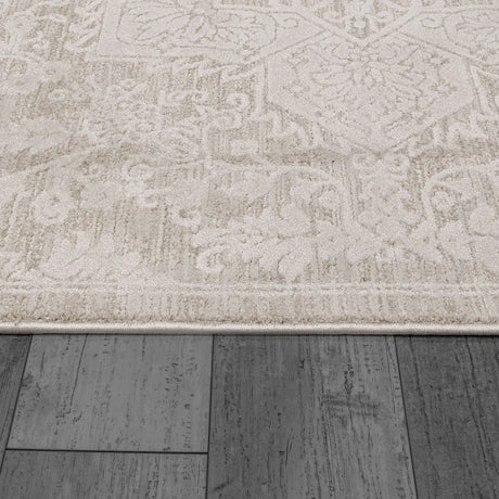 Dynamic Rugs Hamilton 10602 Power Loomed Traditional Cream Rug - Pile