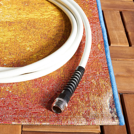 Safavieh Barbados 500 4'-0" x 6'-0" Rug in Blue / Rust Gold