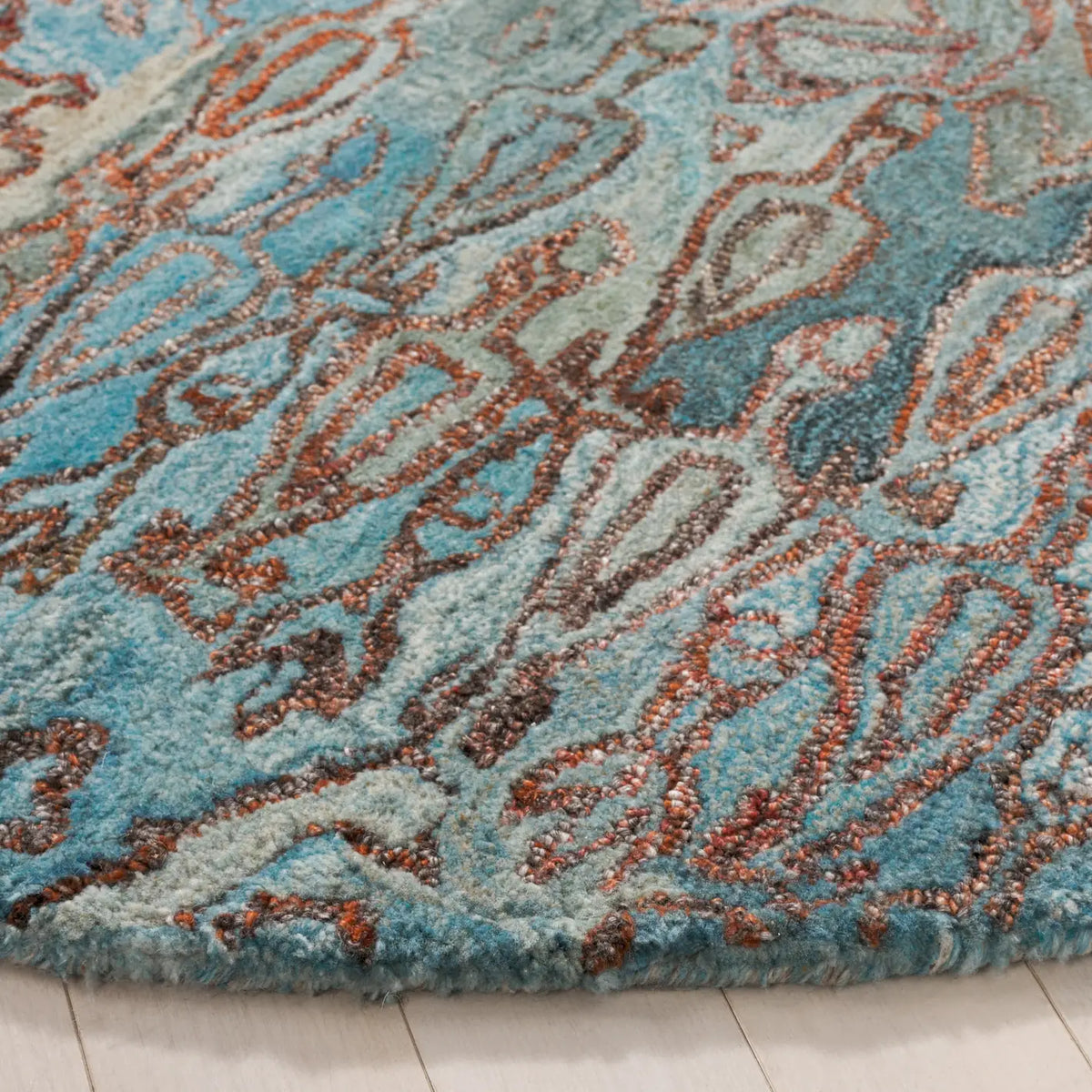 Safavieh Anatolia 6'-0" x 6'-0" Rug in Teal / Green