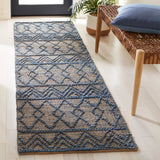 Safavieh Natural Fiber 2'-3" x 8'-0" Rug in Blue / Natural