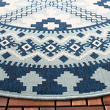 Safavieh Veranda 6'-7" x 6'-7" Rug in Ivory / Blue
