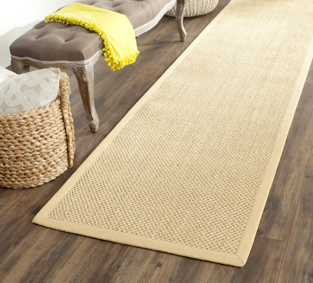 Safavieh Natural Fiber 2'-6" x 10'-0" Rug in Maize / Wheat