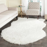 Safavieh Faux Sheep Skin 5'-0" x 8'-0" Rug in Ivory