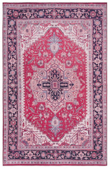 Safavieh Tucson 4'-0" x 6'-0" Rug in Red / Navy