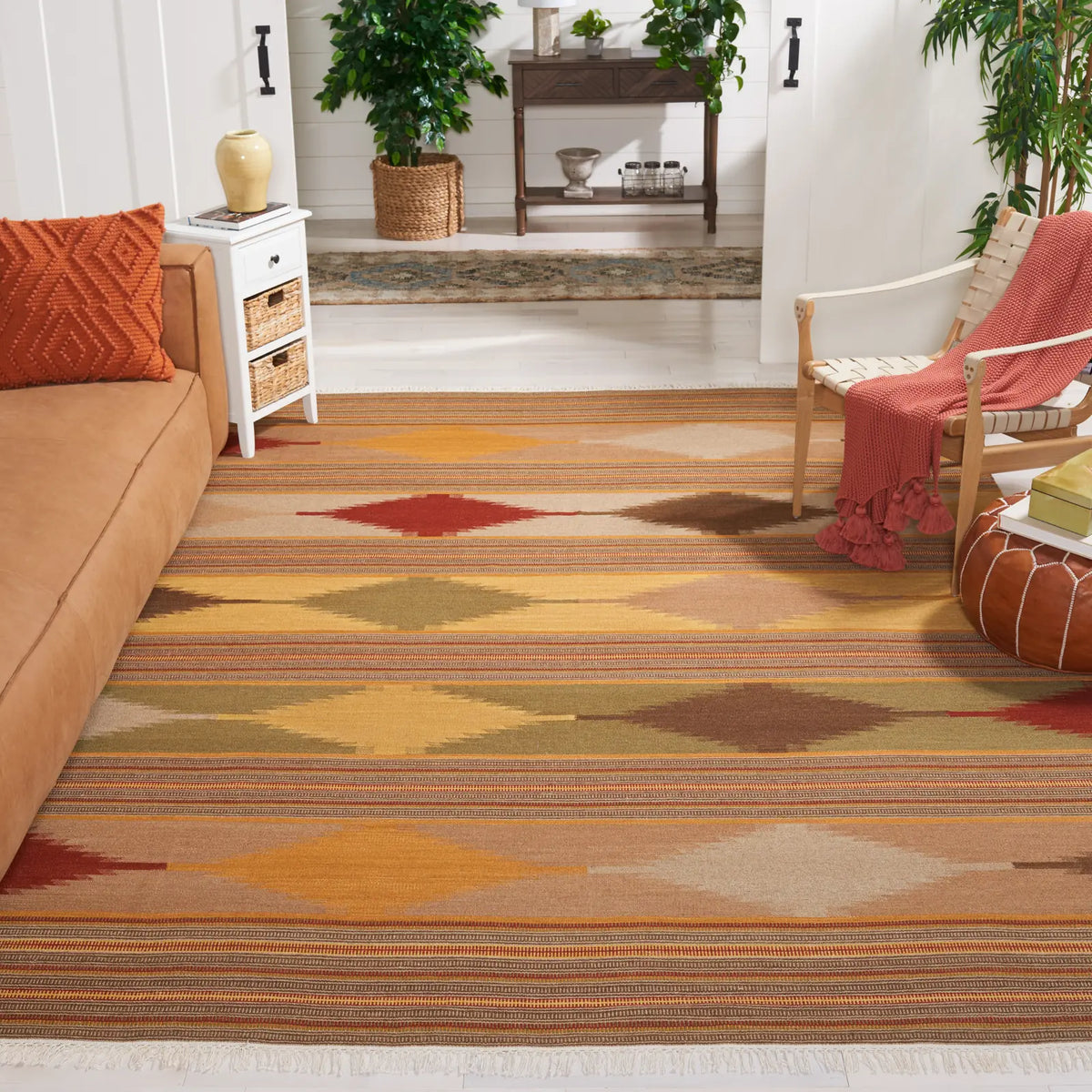 Safavieh Kilim 10'-0" x 14'-0" Rug in Natural / Multi