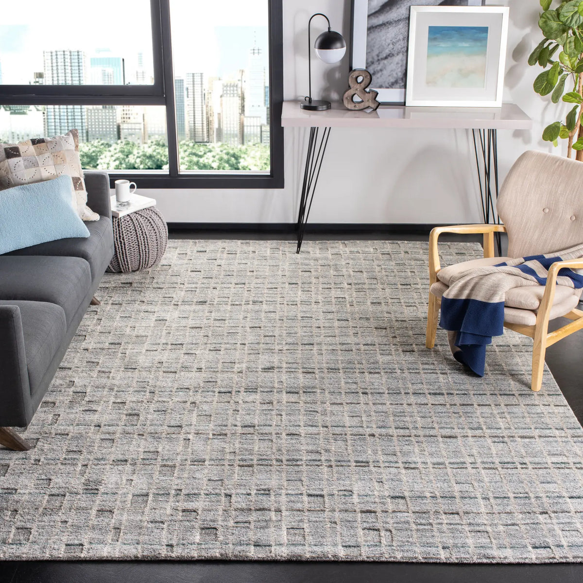 Safavieh Mirage 8'-0" x 10'-0" Rug in Grey / Blue