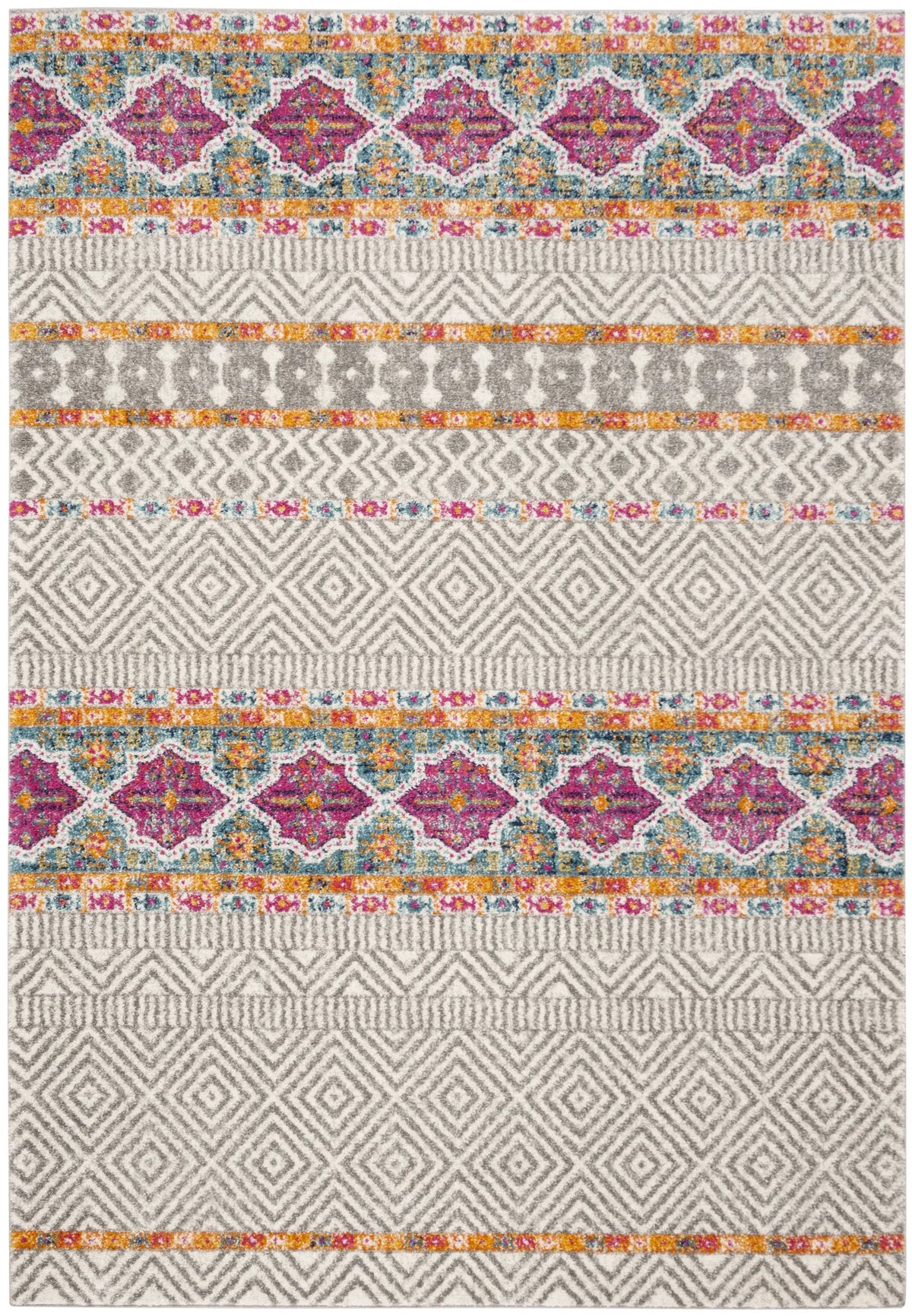 Safavieh Madison 4'-0" x 6'-0" Rug in Grey / Ivory