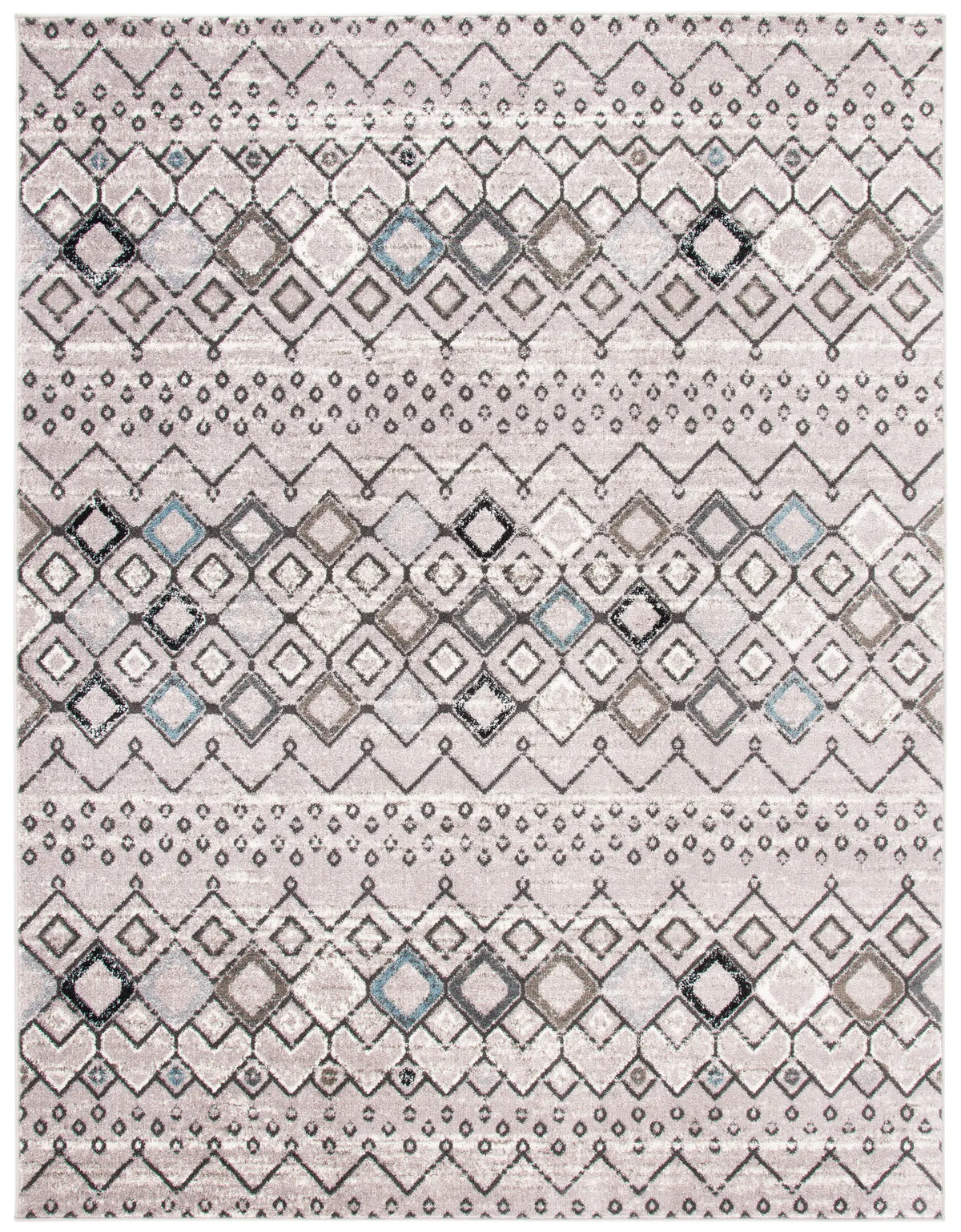 Safavieh Amsterdam 10'-0" x 14'-0" Rug in Light Grey / Brown