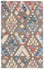 Safavieh Micro-Loop 2'-6" x 4'-0" Rug in Grey / Blue