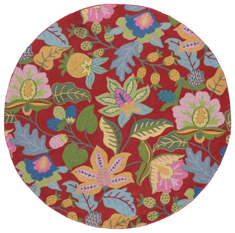 Safavieh Jardin 6'-0" x 6'-0" Rug in Red / Multi