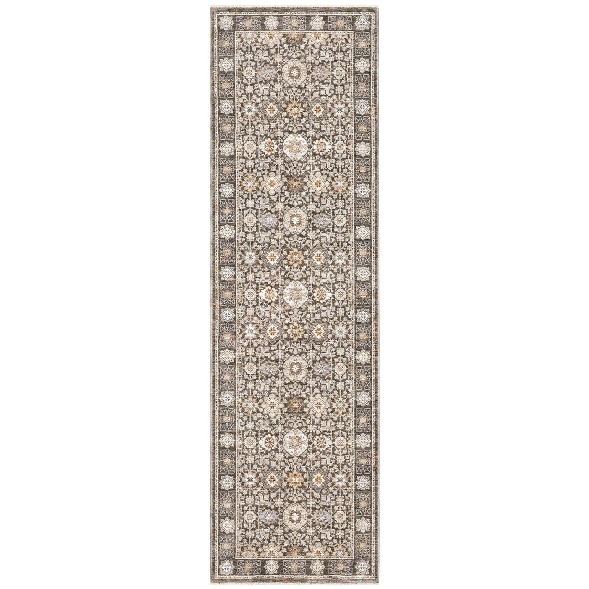 Oriental Weavers Sphinx Maharaja 071N1 Charcoal/Ivory Rugs - runner