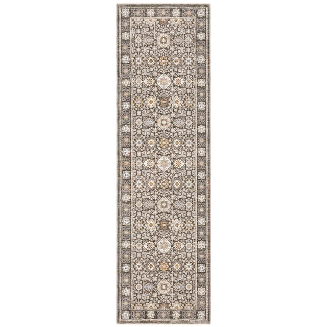 Oriental Weavers Sphinx Maharaja 071N1 Charcoal/Ivory Rugs - runner