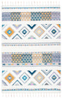 Safavieh Moroccan Fringe Shag 4'-0" x 6'-0" Rug in Ivory / Navy